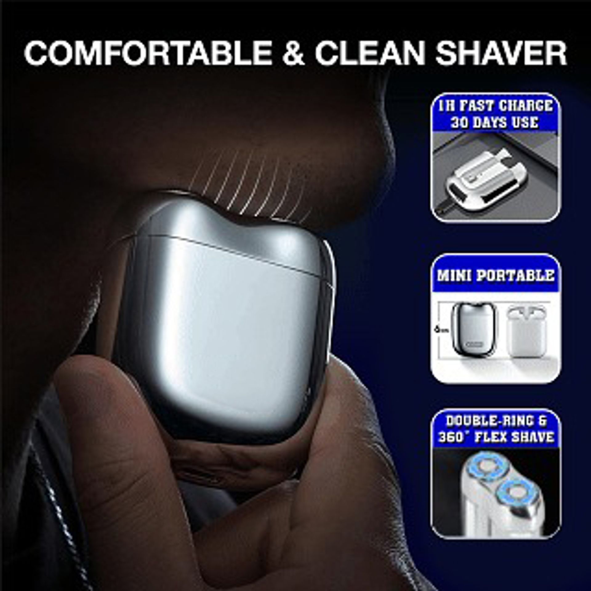 🎁 2025 New Upgrade Pocket Shaver USB Mini Shavers for Men
